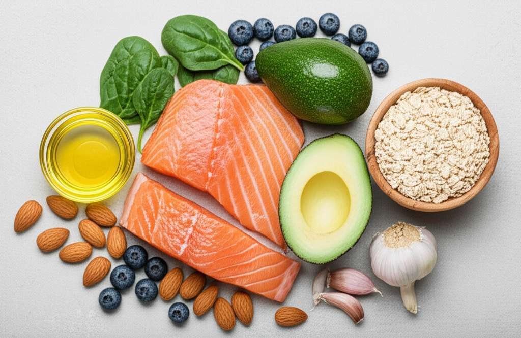 Generate a high-quality, relevant image prompt for an article about: 10 Best Foods For Fatty Liver W