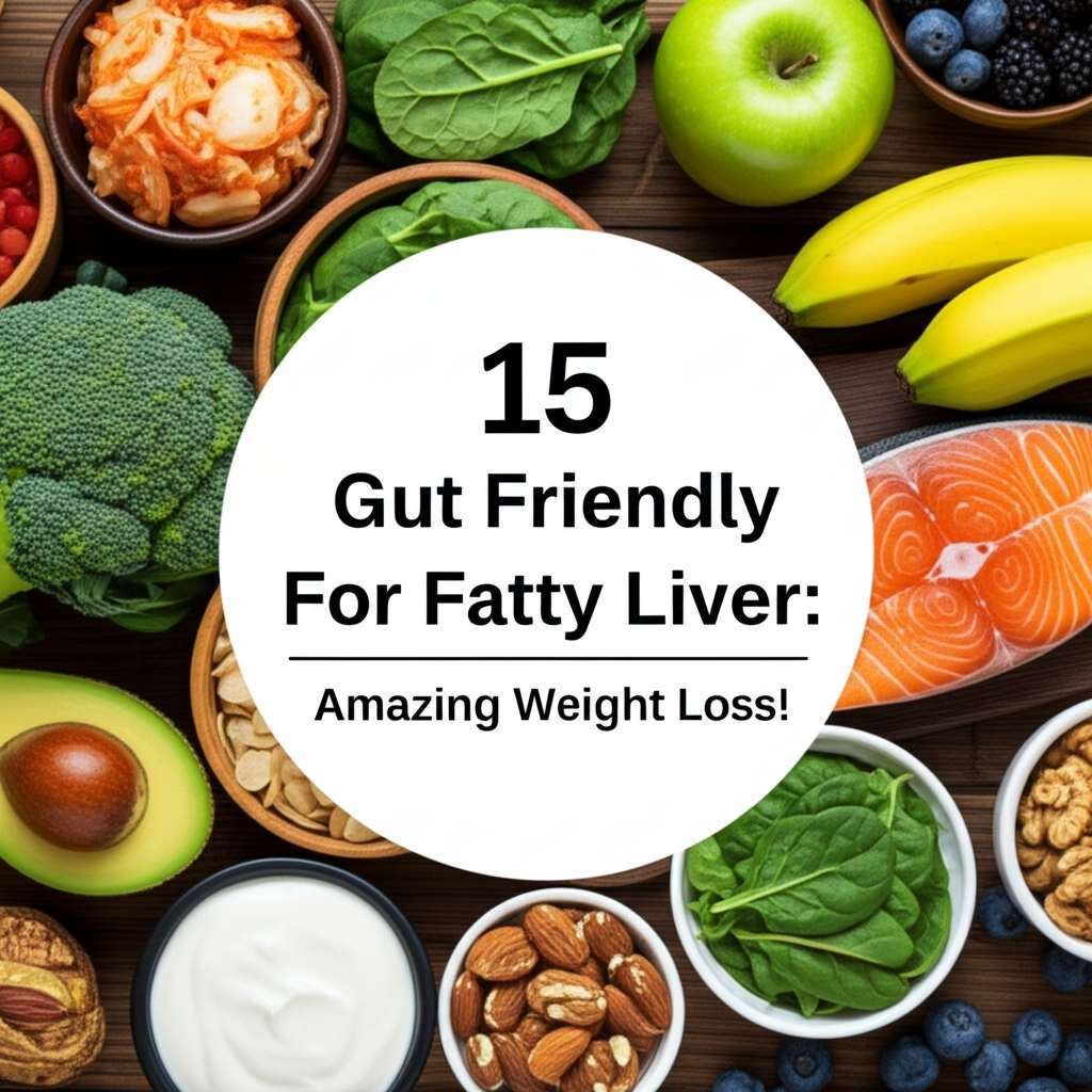 Generate a high-quality, relevant image prompt for an article about: 15 Gut Friendly Foods For Fatty