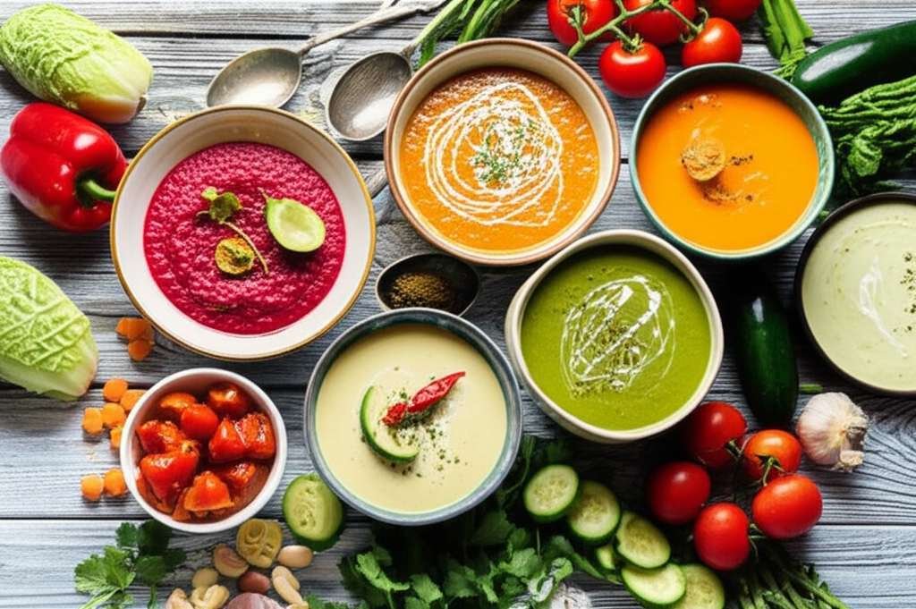 Generate a high-quality, relevant image prompt for an article about: 15 Best Soups: Fatty Liver Weig