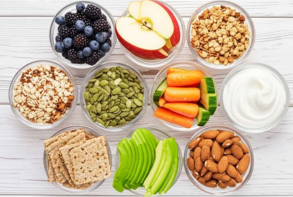 Generate a high-quality, relevant image prompt for an article about: 15 Best Snacks To Avoid Fatty L