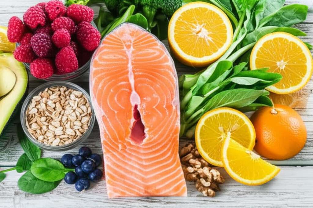 Generate a high-quality, relevant image prompt for an article about: 20 Foods That Reverse Fatty Liv