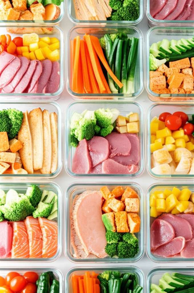 Generate a high-quality, relevant image prompt for an article about: 30 Day Low Fat Meal Prep: Amazi