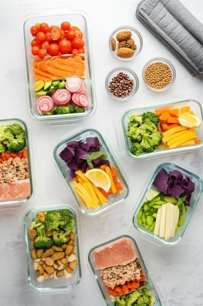 Generate a high-quality, relevant image prompt for an article about: 30 Day Sugar Free Meal Prep: Am