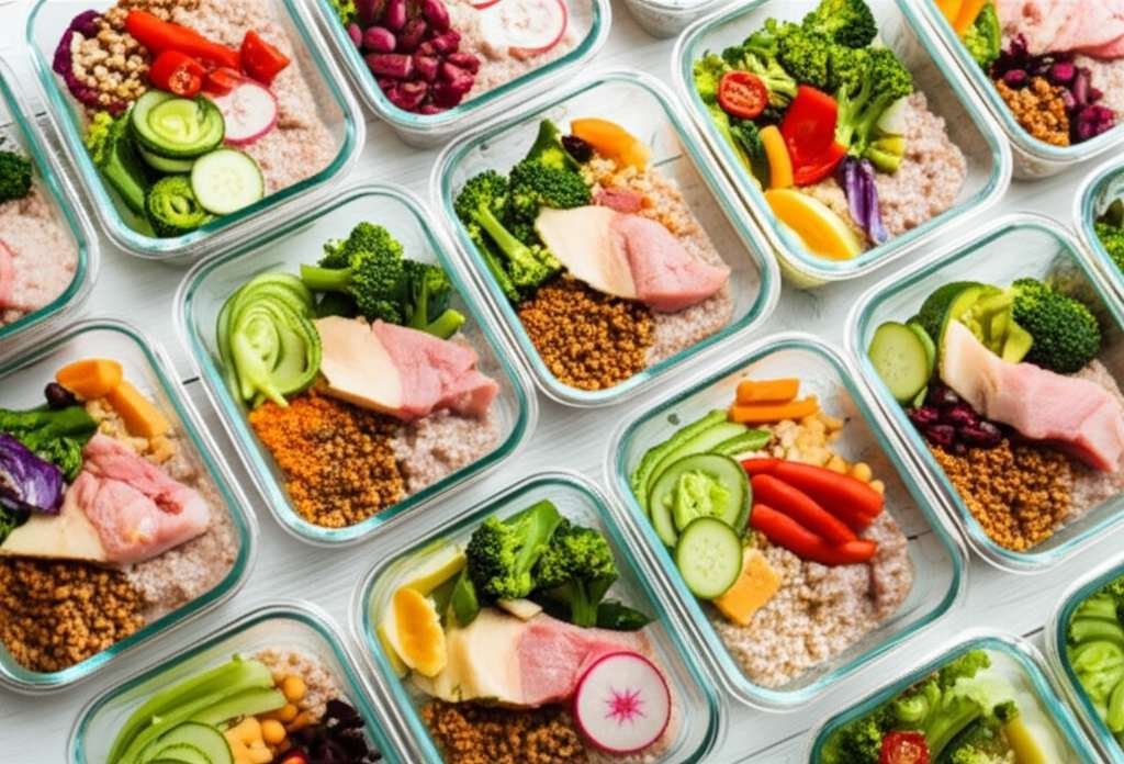 Generate a high-quality, relevant image prompt for an article about: 30 Day Easy Meal Prep For Fatty