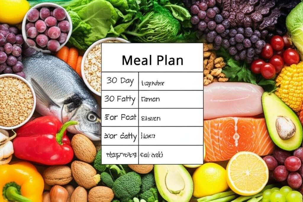 Generate a high-quality, relevant image prompt for an article about: What Is A Good 30 Day Meal Plan
