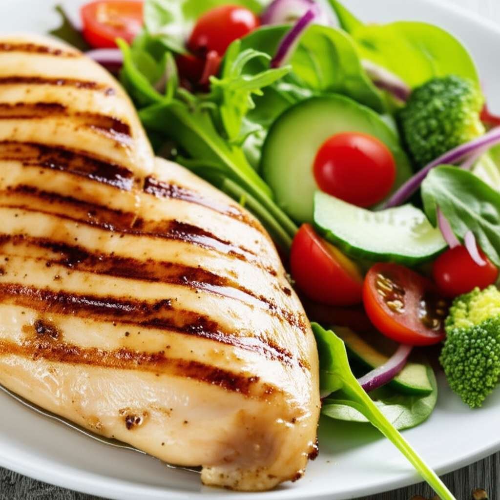 Generate a high-quality, relevant image prompt for an article about: Is Chicken Good For Fatty Liver