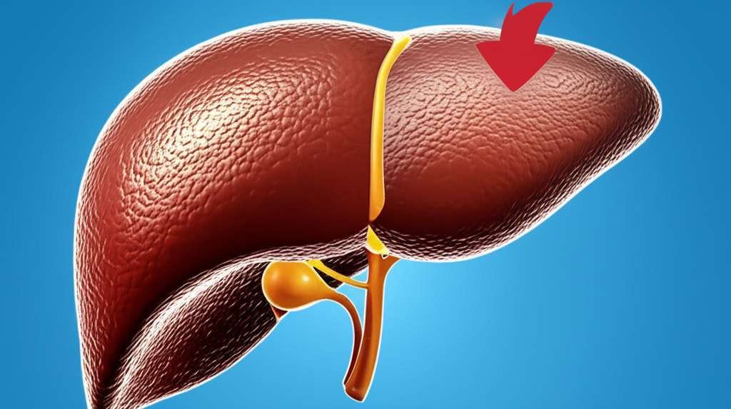 Generate a high-quality, relevant image prompt for an article about: Can Fatty Liver Cause Weight Ga