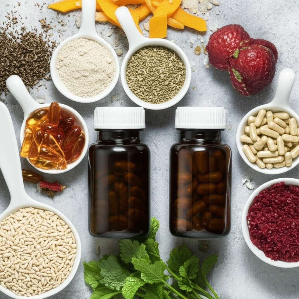 Generate a high-quality, relevant image prompt for an article about: Best Supplements For PCOS Weigh