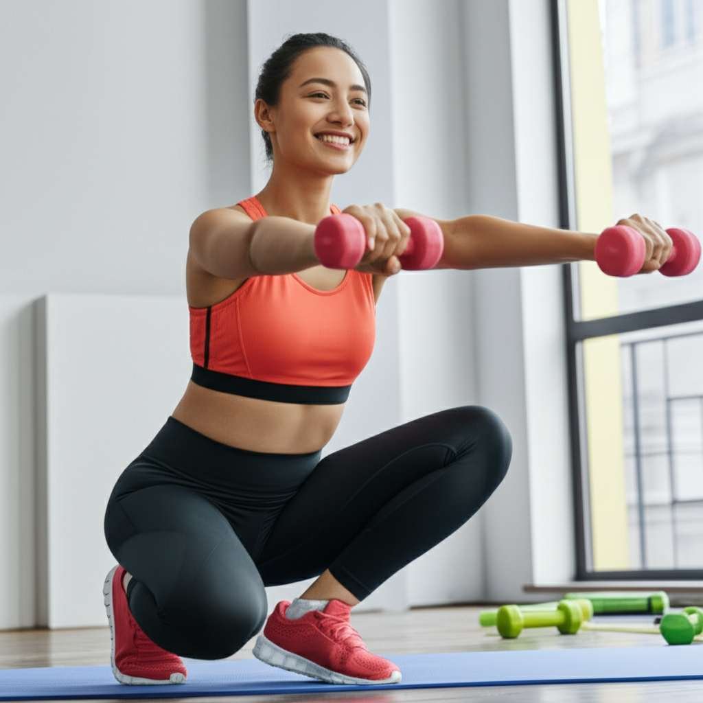 Generate a high-quality, relevant image prompt for an article about: How To Lose Weight With PCOS Ex