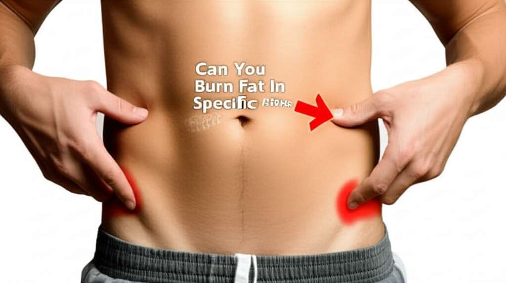 Generate a high-quality, relevant image prompt for an article about: Can You Burn Fat In Specific Ar