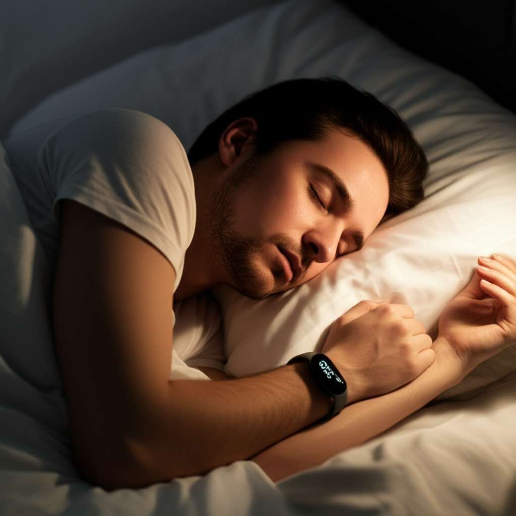 Generate a high-quality, relevant image prompt for an article about: Why You Burn Fat While Sleeping