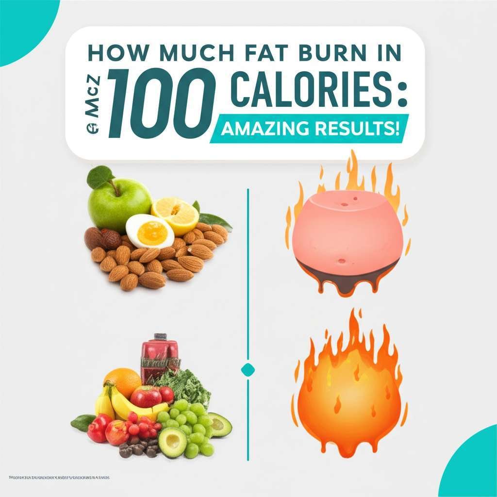 Generate a high-quality, relevant image prompt for an article about: How Much Fat Burn In 100 Calori