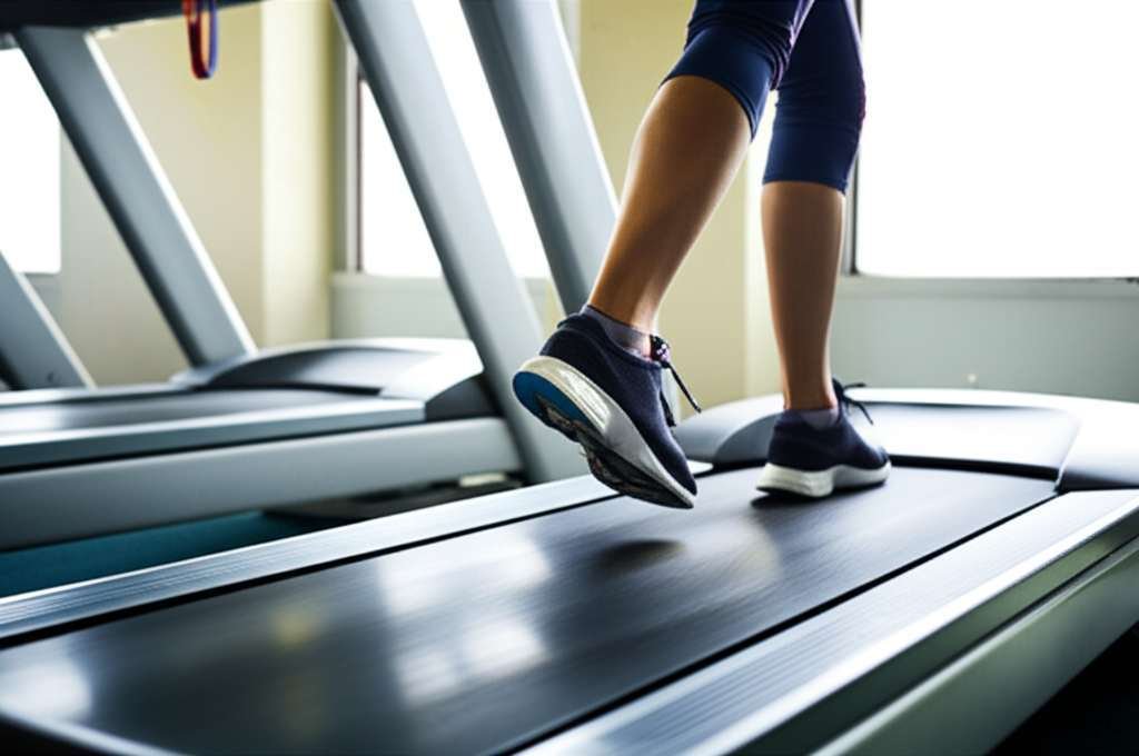 Generate a high-quality, relevant image prompt for an article about: Best Way to Burn Fat In Treadmi