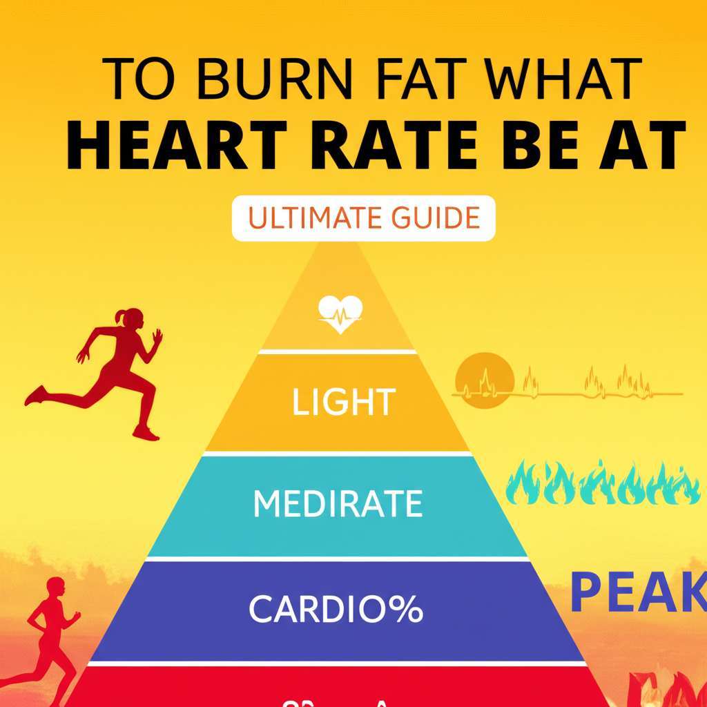 Generate a high-quality, relevant image prompt for an article about: To Burn Fat What Heart Rate Be