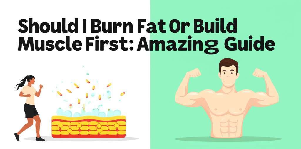 Generate a high-quality, relevant image prompt for an article about: Should I Burn Fat or Build Musc