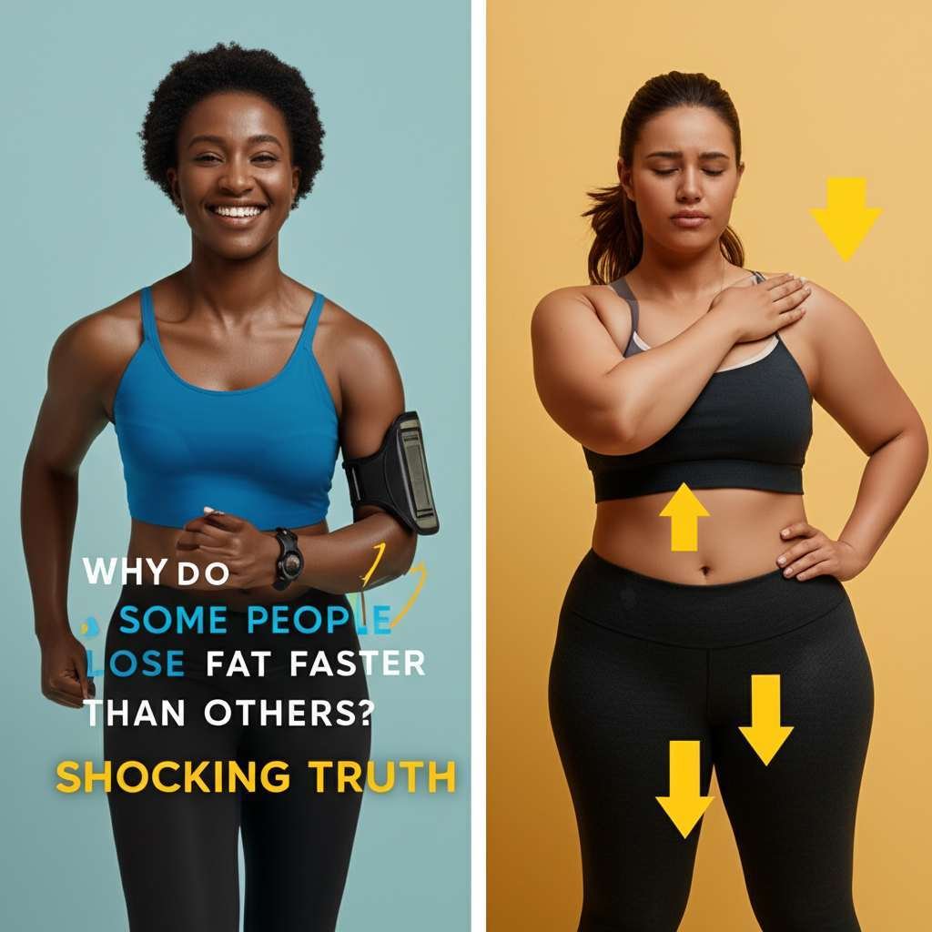 Generate a high-quality, relevant image prompt for an article about: Why Do Some People Lose Fat Fas