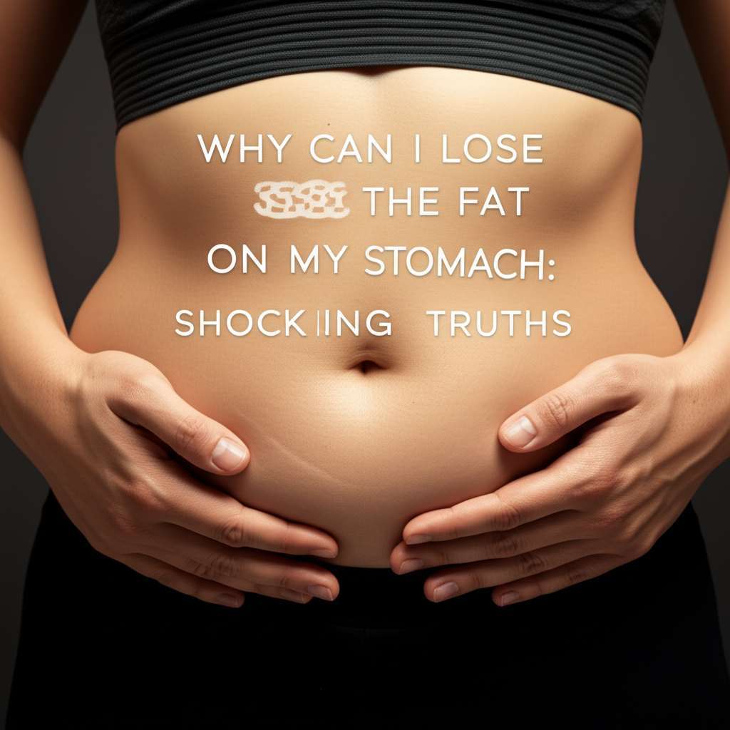 Generate a high-quality, relevant image prompt for an article about: Why Can I Lose The Fat On My St