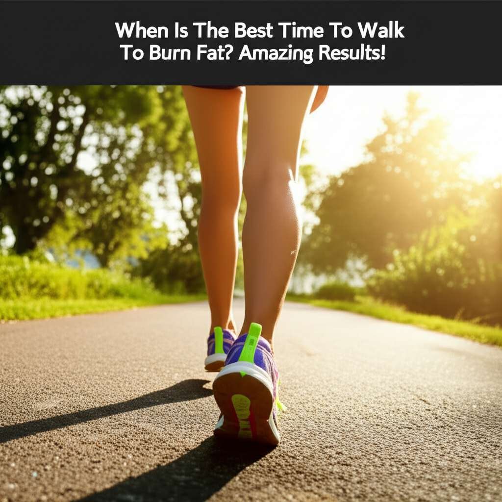 Generate a high-quality, relevant image prompt for an article about: When Is The Best Time To Walk T