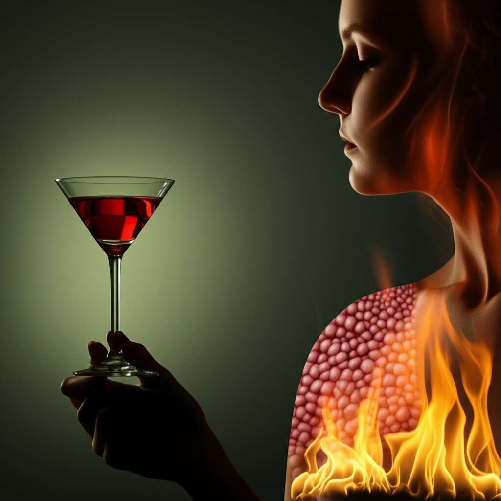 Generate a high-quality, relevant image prompt for an article about: Can You Burn Fat With Alcohol I