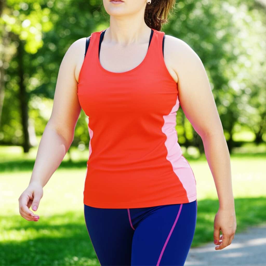 Generate a high-quality, relevant image prompt for an article about: How Can I Lose Arm Fat By Walki