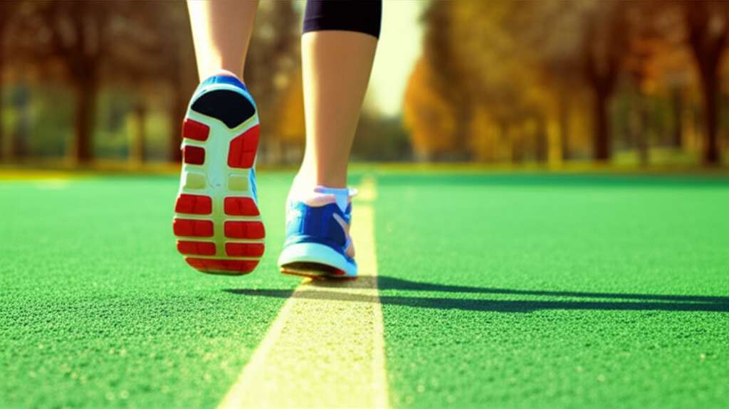 Generate a high-quality, relevant image prompt for an article about: Can I Lose Weight By Walking 5k