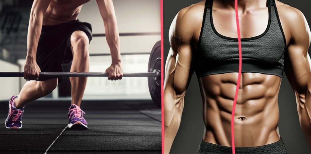Generate a high-quality, relevant image prompt for an article about: Can You Burn Fat and Build Musc