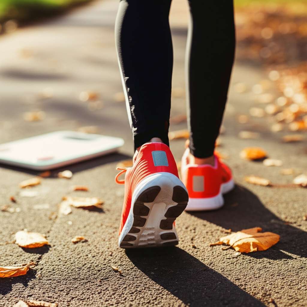 Generate a high-quality, relevant image prompt for an article about: Can I Lose Weight By Walking 10