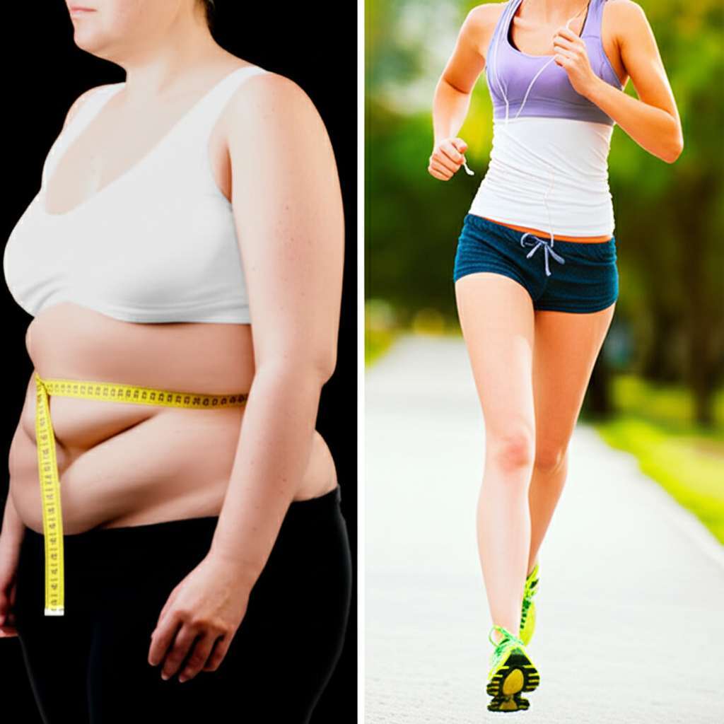 Generate a high-quality, relevant image prompt for an article about: How Much Weight Can I Lose Walk