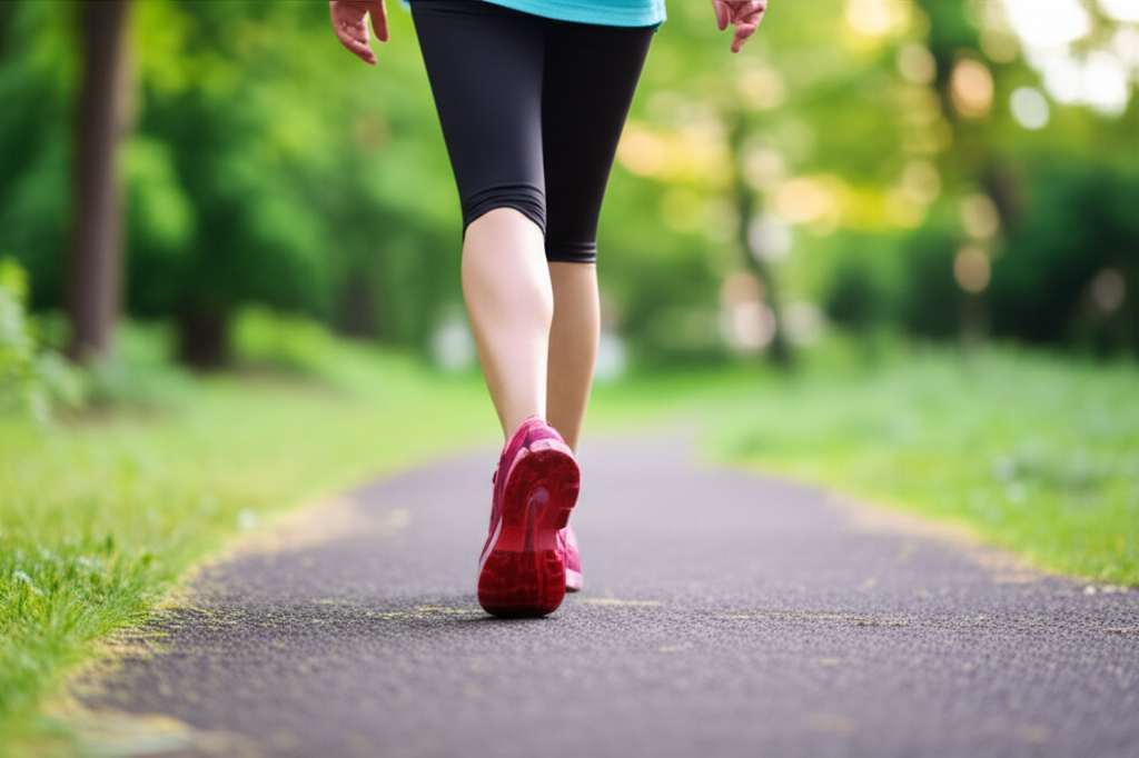 Generate a high-quality, relevant image prompt for an article about: How Much Fat Can I Lose Walking