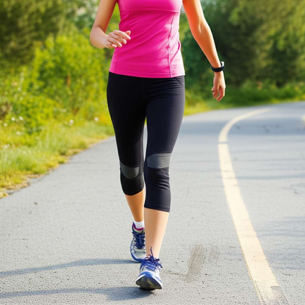 Generate a high-quality, relevant image prompt for an article about: Can I Lose Weight By Walking A
