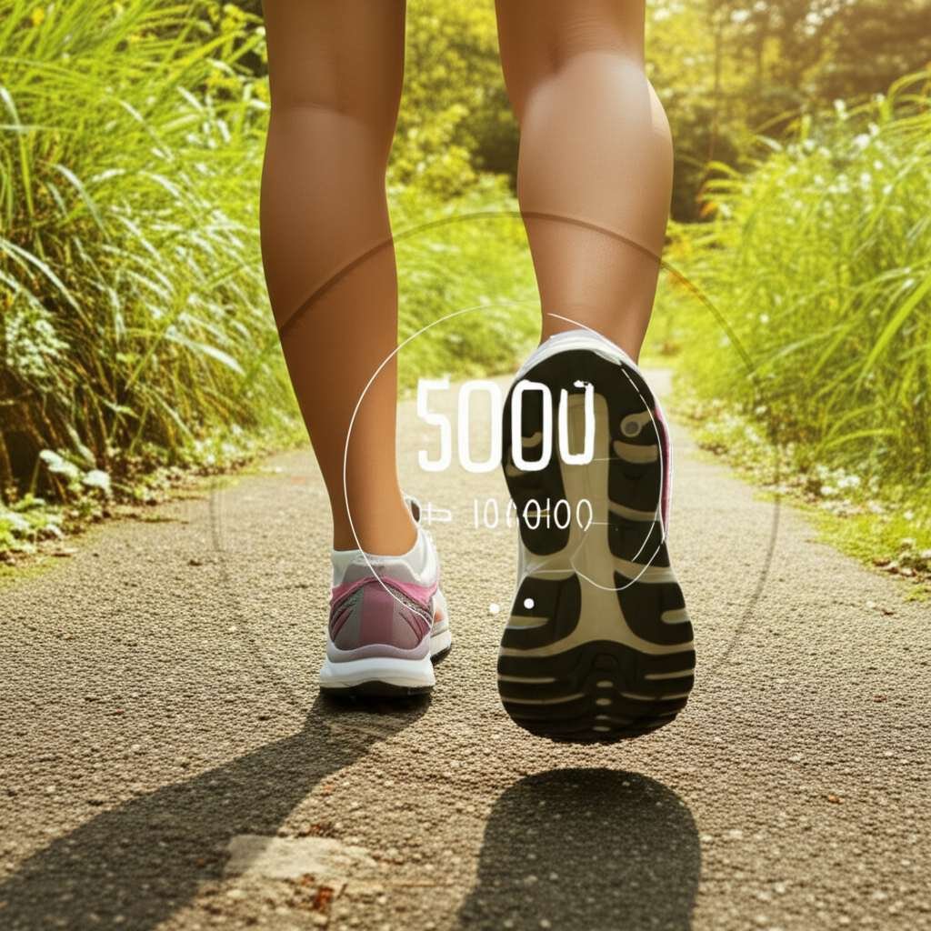Generate a high-quality, relevant image prompt for an article about: Can I Lose Weight By Walking 50