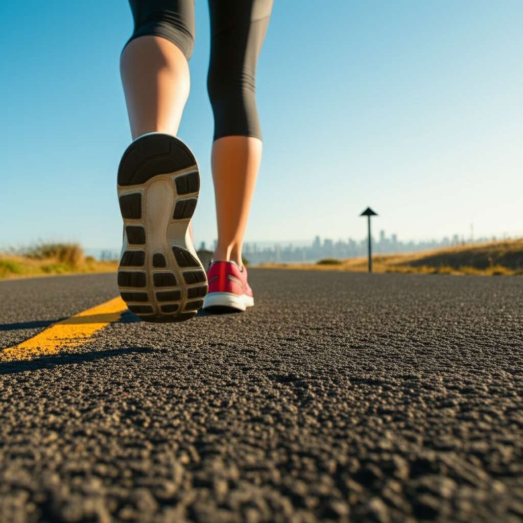 Generate a high-quality, relevant image prompt for an article about: Can I Lose Weight By Walking 2