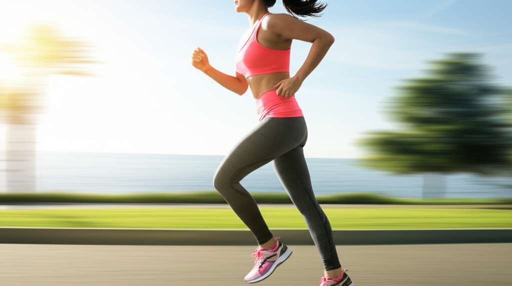 Generate a high-quality, relevant image prompt for an article about: Can You Lose Belly Fat By Walki