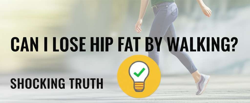 Generate a high-quality, relevant image prompt for an article about: Can I Lose Hip Fat By Walking?
