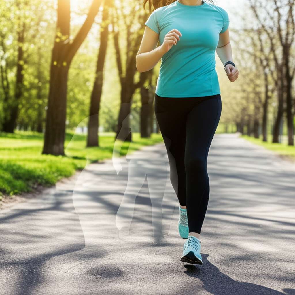 Generate a high-quality, relevant image prompt for an article about: How Much Weight Can I Lose Walk