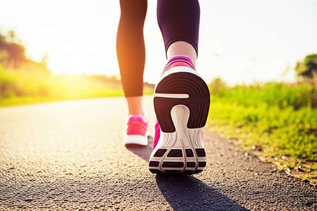 Generate a high-quality, relevant image prompt for an article about: Can I Lose Weight By Walking 3