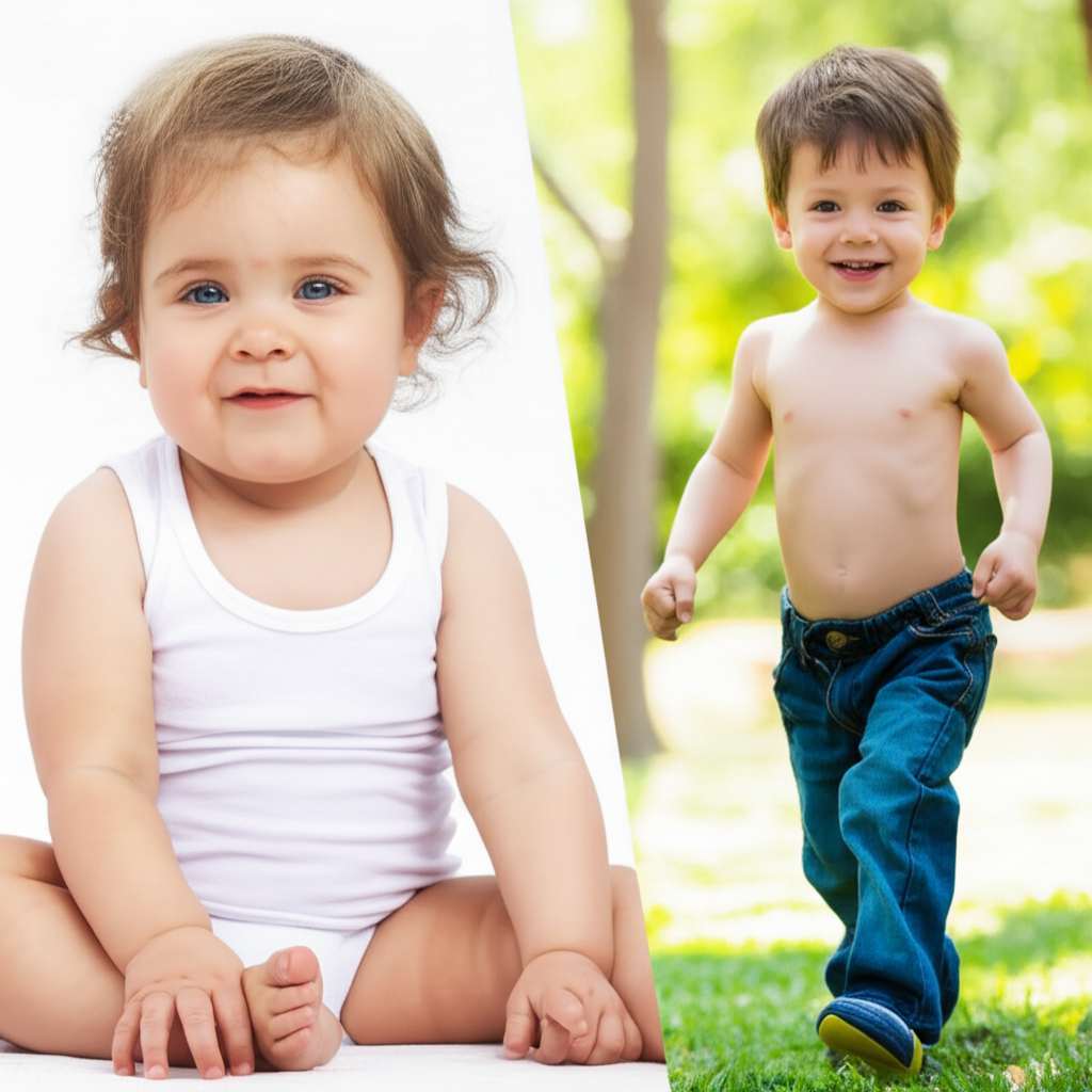 Generate a high-quality, relevant image prompt for an article about: Why Do People Lose Baby Fat: Am