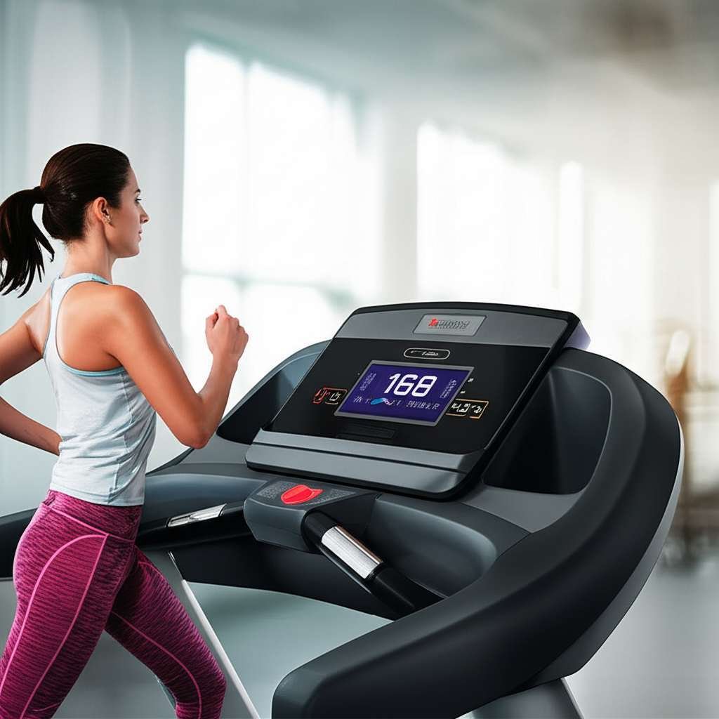 Generate a high-quality, relevant image prompt for an article about: How To Burn Fat On Treadmill: B
