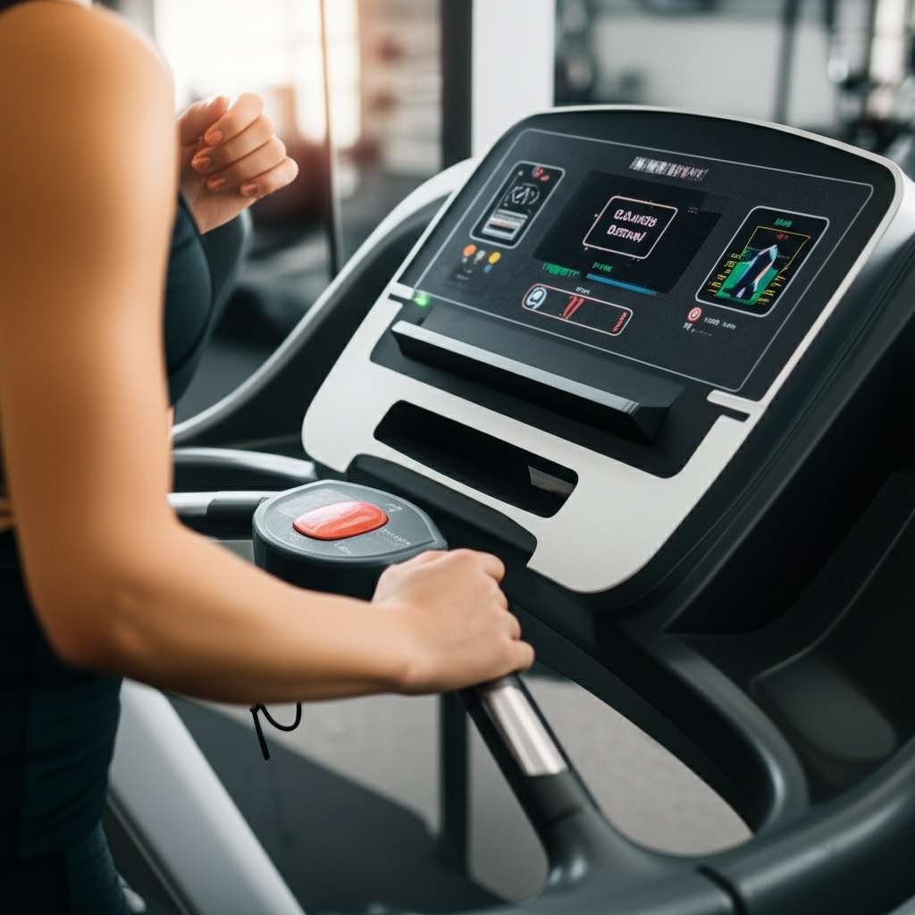 Generate a high-quality, relevant image prompt for an article about: How To Burn Fat On Treadmill: B
