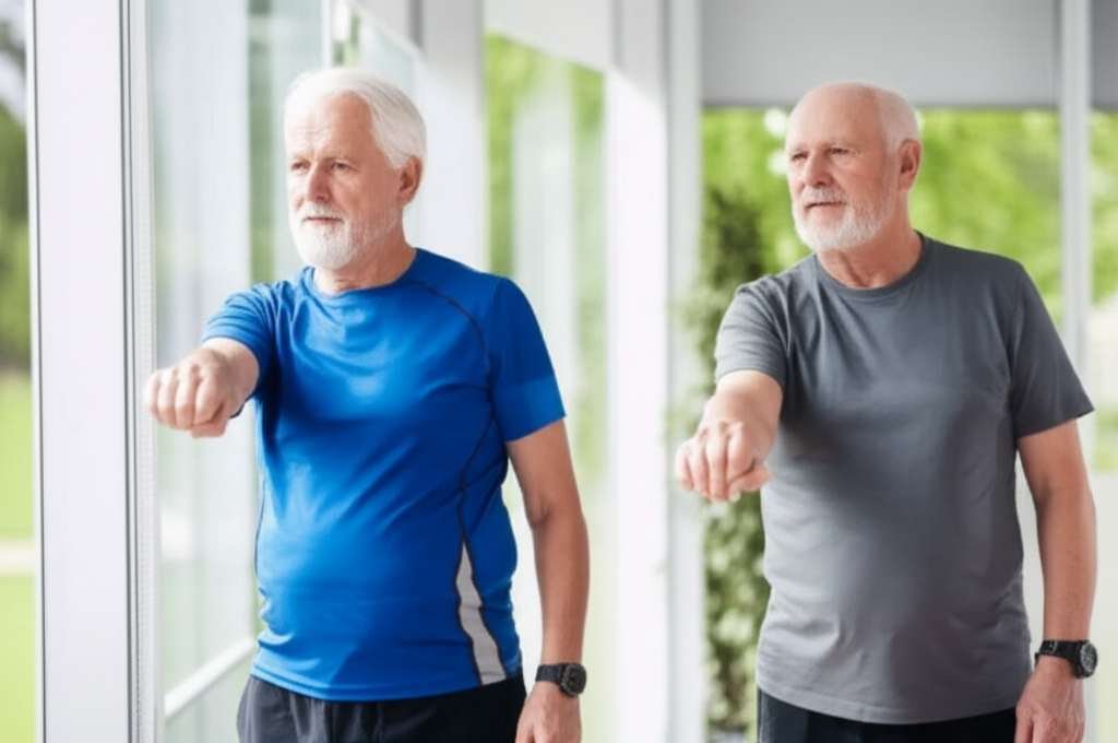 Generate a high-quality, relevant image prompt for an article about: Why Do Old People Lose Fat? Sho