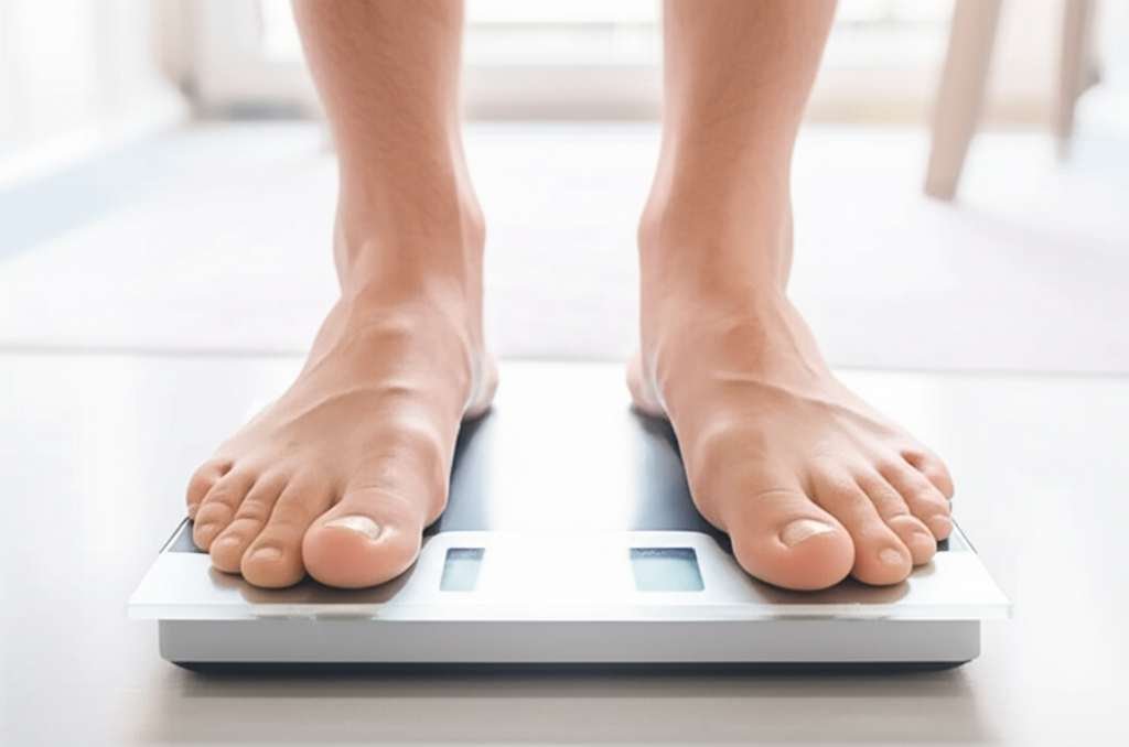 Generate a high-quality, relevant image prompt for an article about: Can Feet Shrink With Weight Los