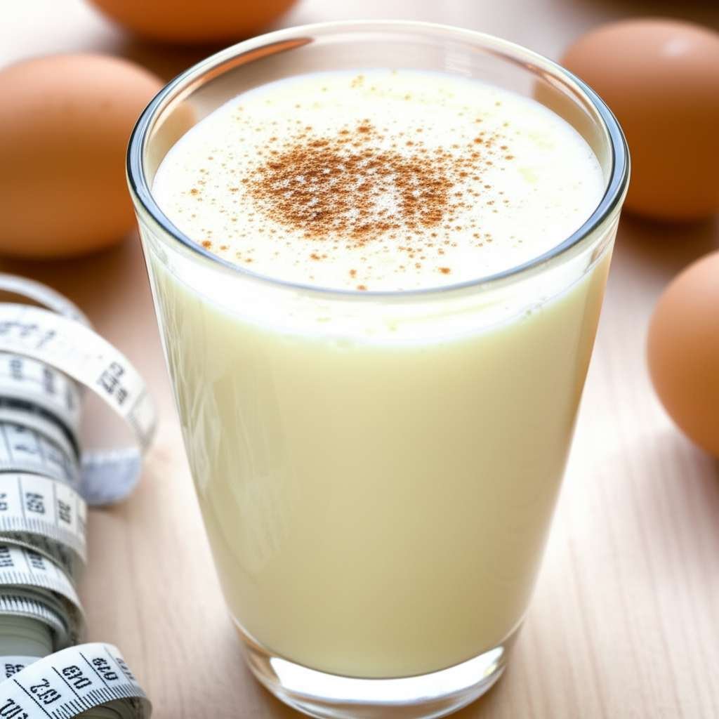 Generate a high-quality, relevant image prompt for an article about: Is Eggnog Good For Weight Loss?