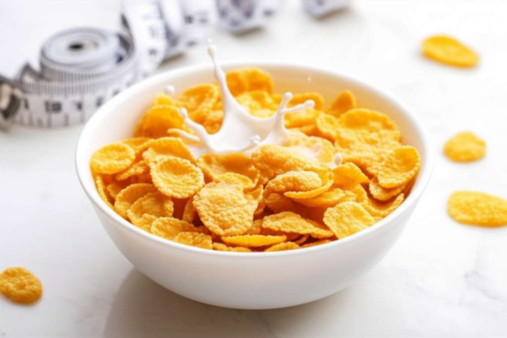 Generate a high-quality, relevant image prompt for an article about: Is Corn Flakes Good For Weight