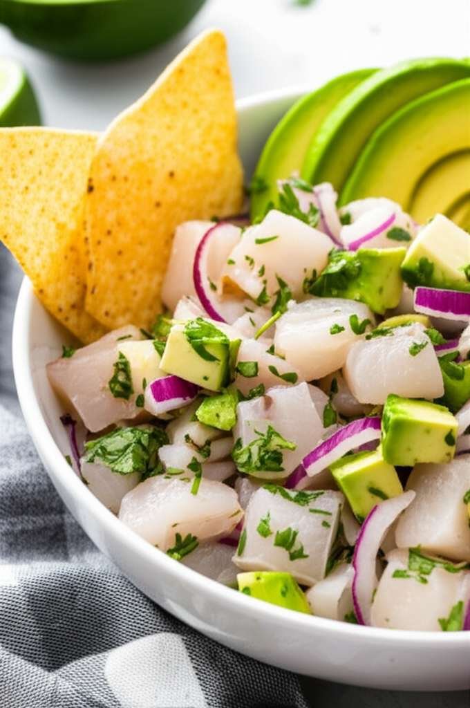 Generate a high-quality, relevant image prompt for an article about: Is Ceviche Healthy For Weight L