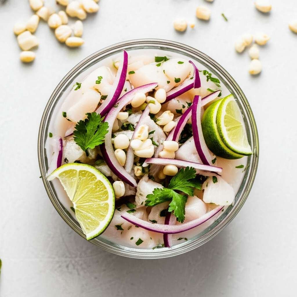 Generate a high-quality, relevant image prompt for an article about: Is Ceviche Healthy For Weight L