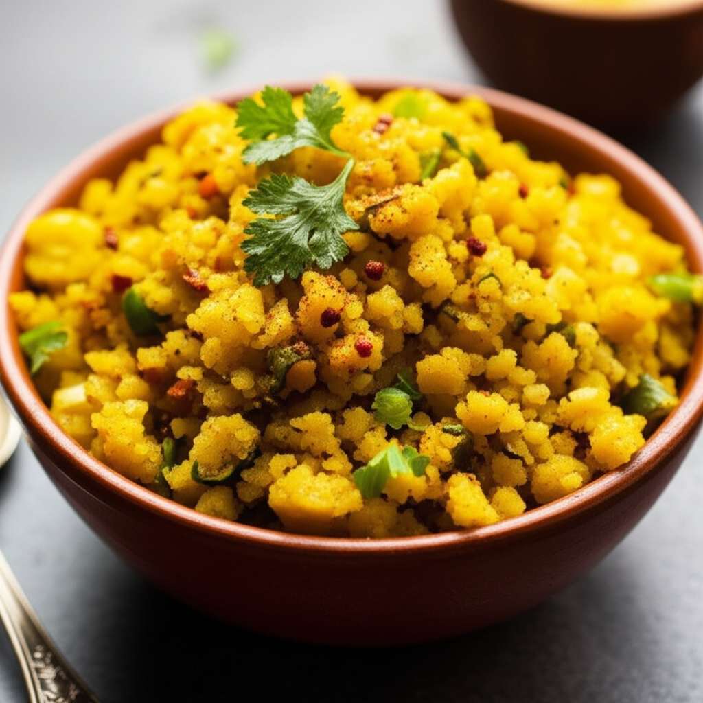 Generate a high-quality, relevant image prompt for an article about: Is Upma Good For Weight Loss? A