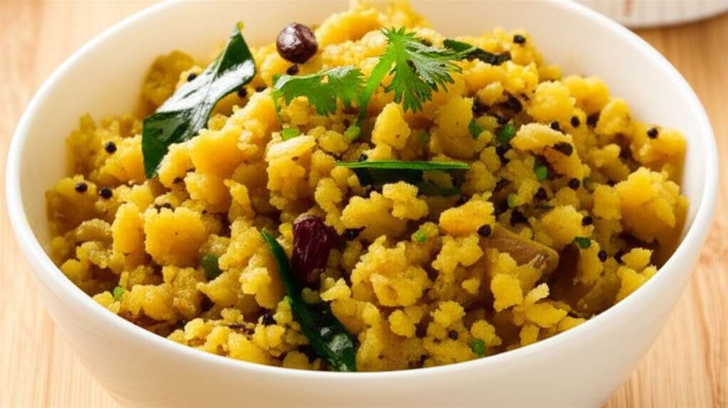 Generate a high-quality, relevant image prompt for an article about: Is Upma Good For Weight Loss? A