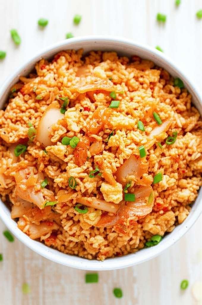 Generate a high-quality, relevant image prompt for an article about: Is Kimchi Fried Rice Good For W