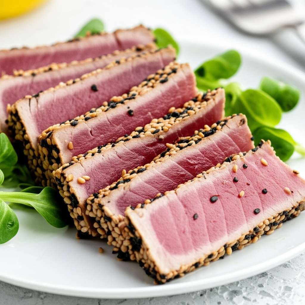 Generate a high-quality, relevant image prompt for an article about: Is Ahi Tuna Good For Weight Los