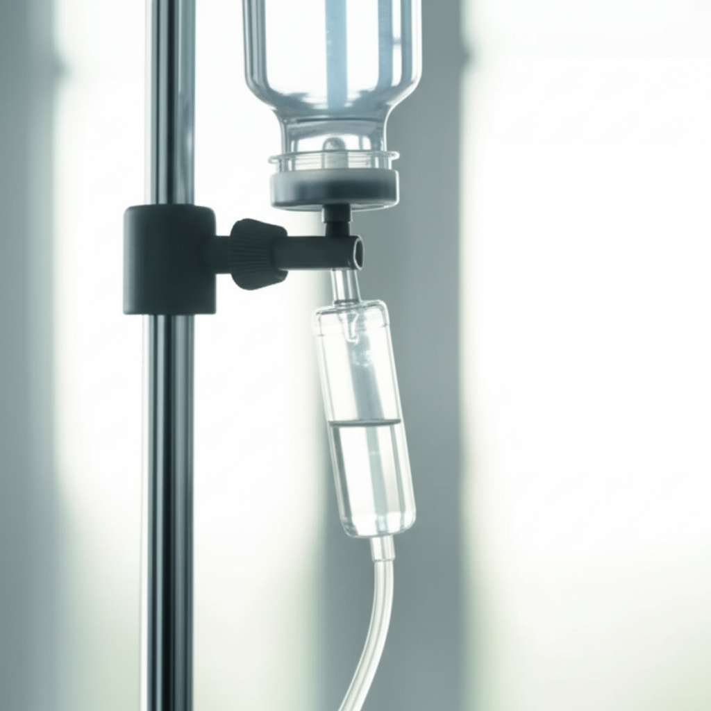 Generate a high-quality, relevant image prompt for an article about: Does IV Therapy Help With Weigh